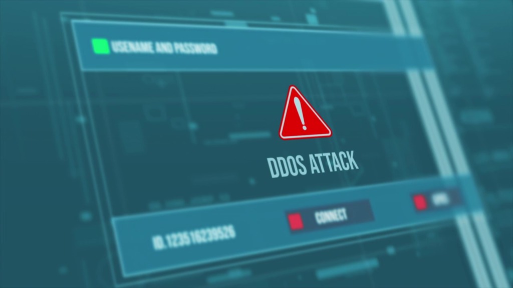 DDOS攻撃をセキュリティアプリで検出するイメージ画像